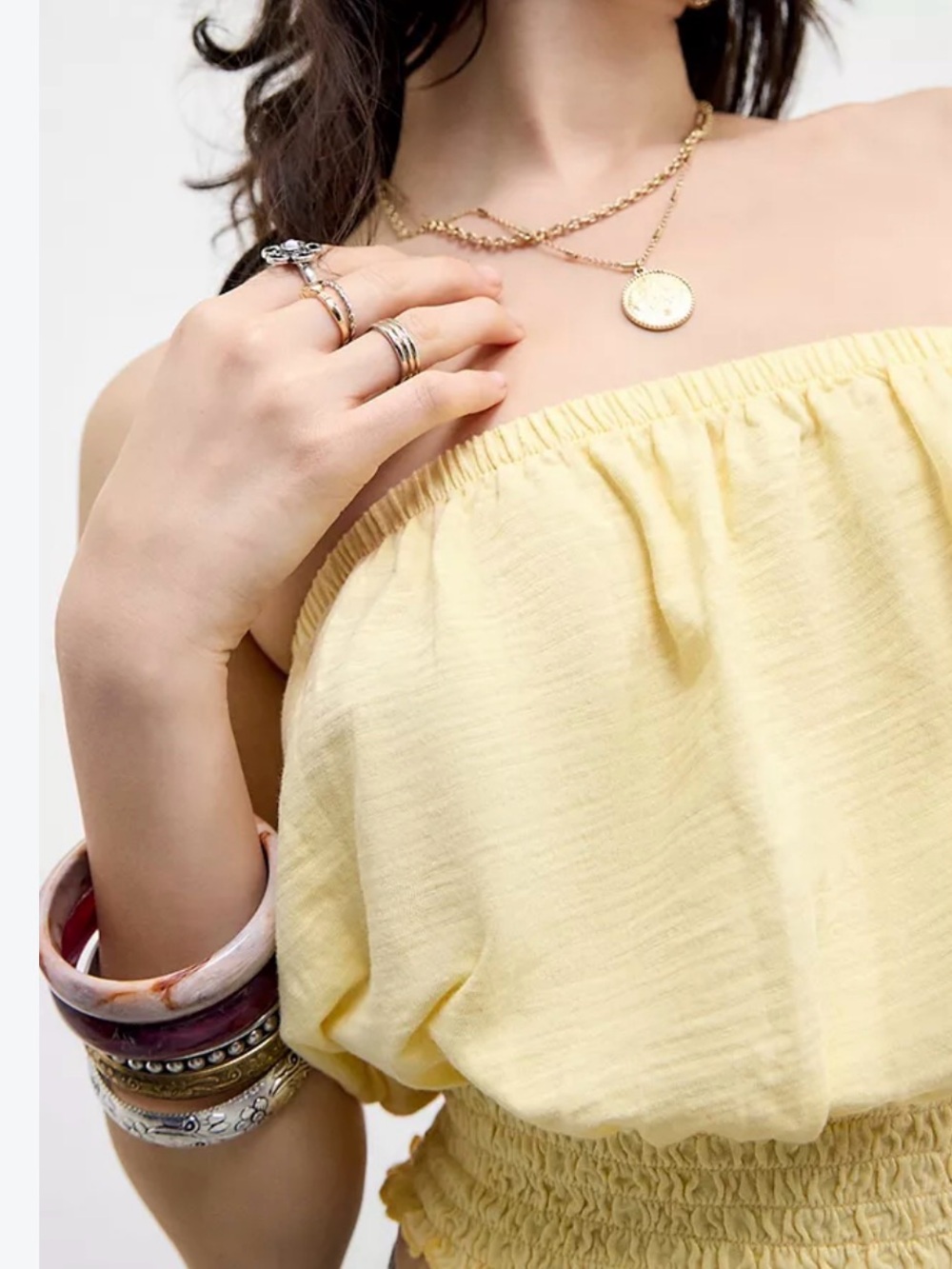 UO Maris Tube Top. NWT. Yellow.